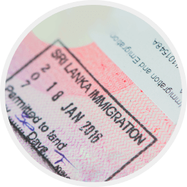 Receive visa stamped into your passport Receive visa stamped into your passport